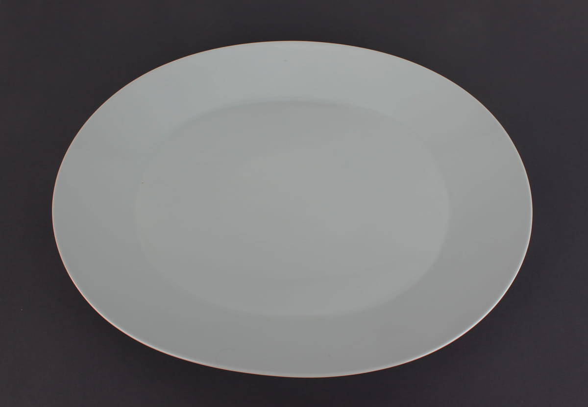 Rosenthal Große ovale weiße Porzellan Platte Servierplatte Hotelporzellan